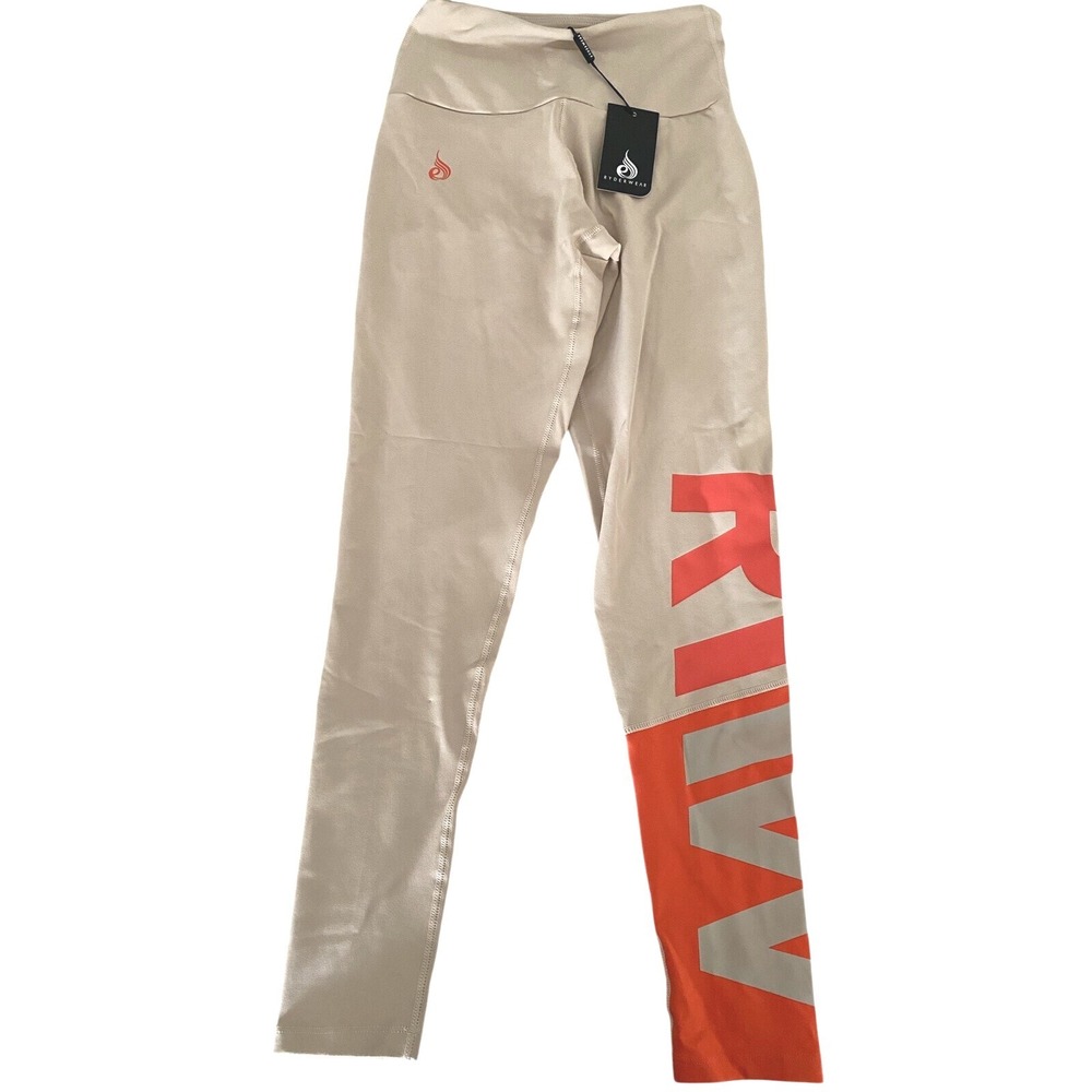 Ryderwear Neo Nude Scrunch Bum Leggings Sand Neon Small NWT!